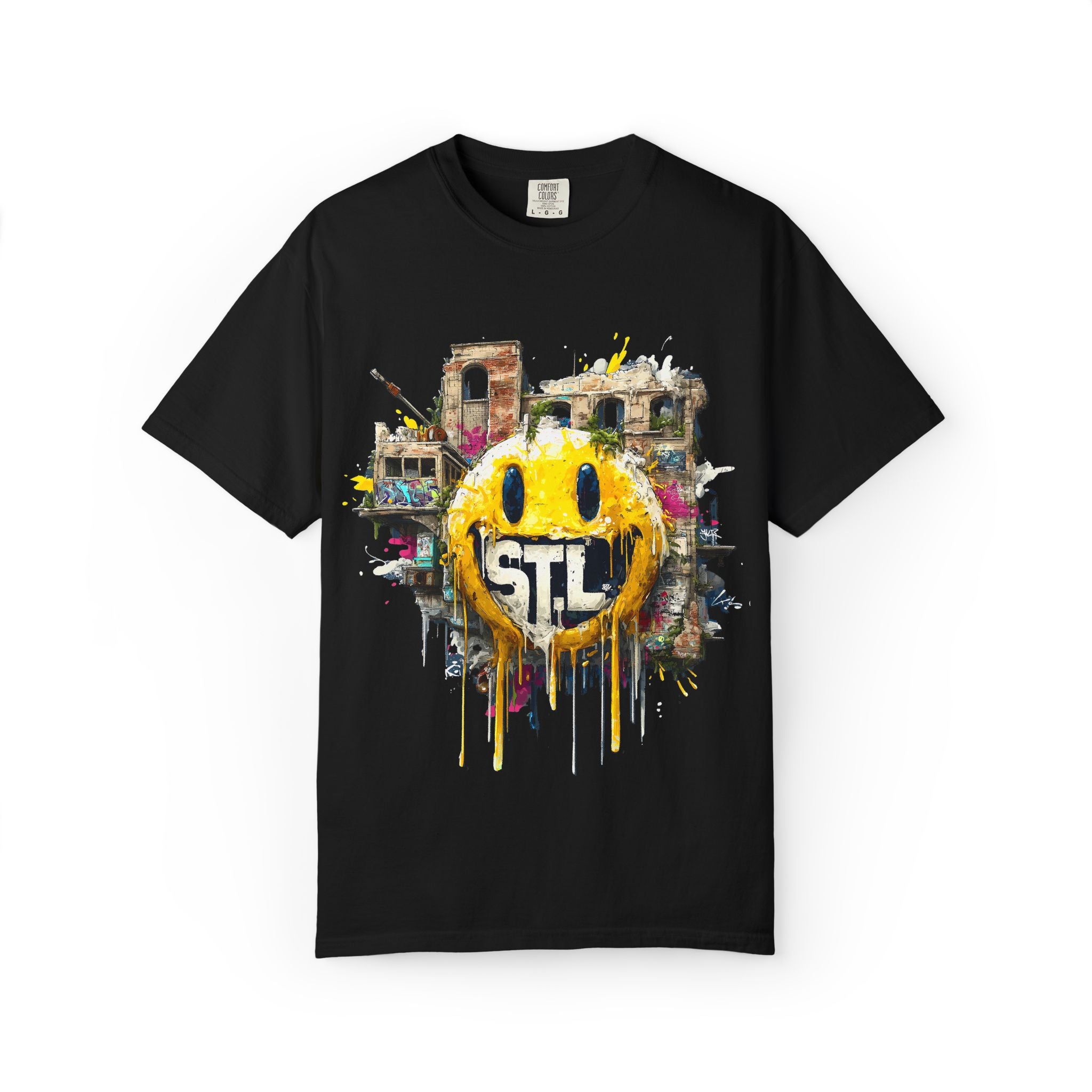 South City Degenerates - Smiley Face STL T-Shirt