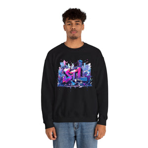 LUSH LEMUR | STL Graffiti Unisex Heavy Blend™ Crewneck Sweatshirt