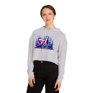 LUSH LEMUR | STL GRAFFITI CROP HOODIE