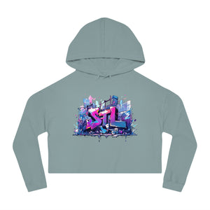 LUSH LEMUR | STL GRAFFITI CROP HOODIE