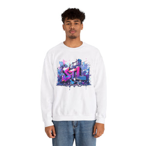 LUSH LEMUR | STL Graffiti Unisex Heavy Blend™ Crewneck Sweatshirt