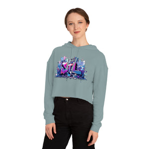 LUSH LEMUR | STL GRAFFITI CROP HOODIE