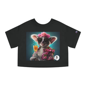 Lush Lemur | Bella Rose -  Cropped T-Shirt