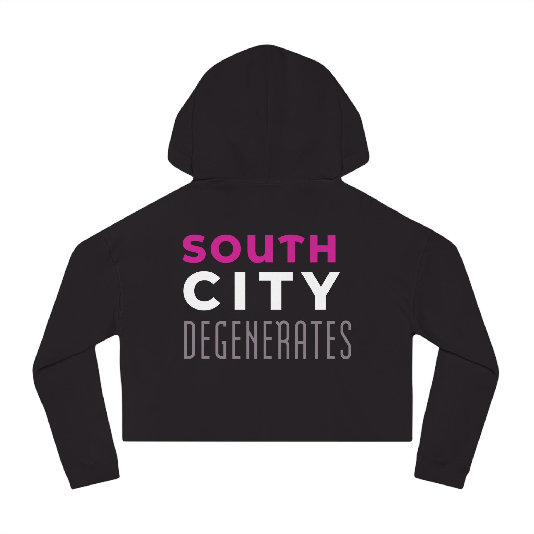 South City Degenerates Cropped Hoodie — St. Louis Neighborhood Pride