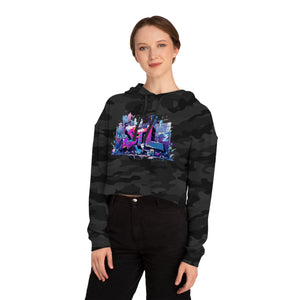 LUSH LEMUR | STL GRAFFITI CROP HOODIE