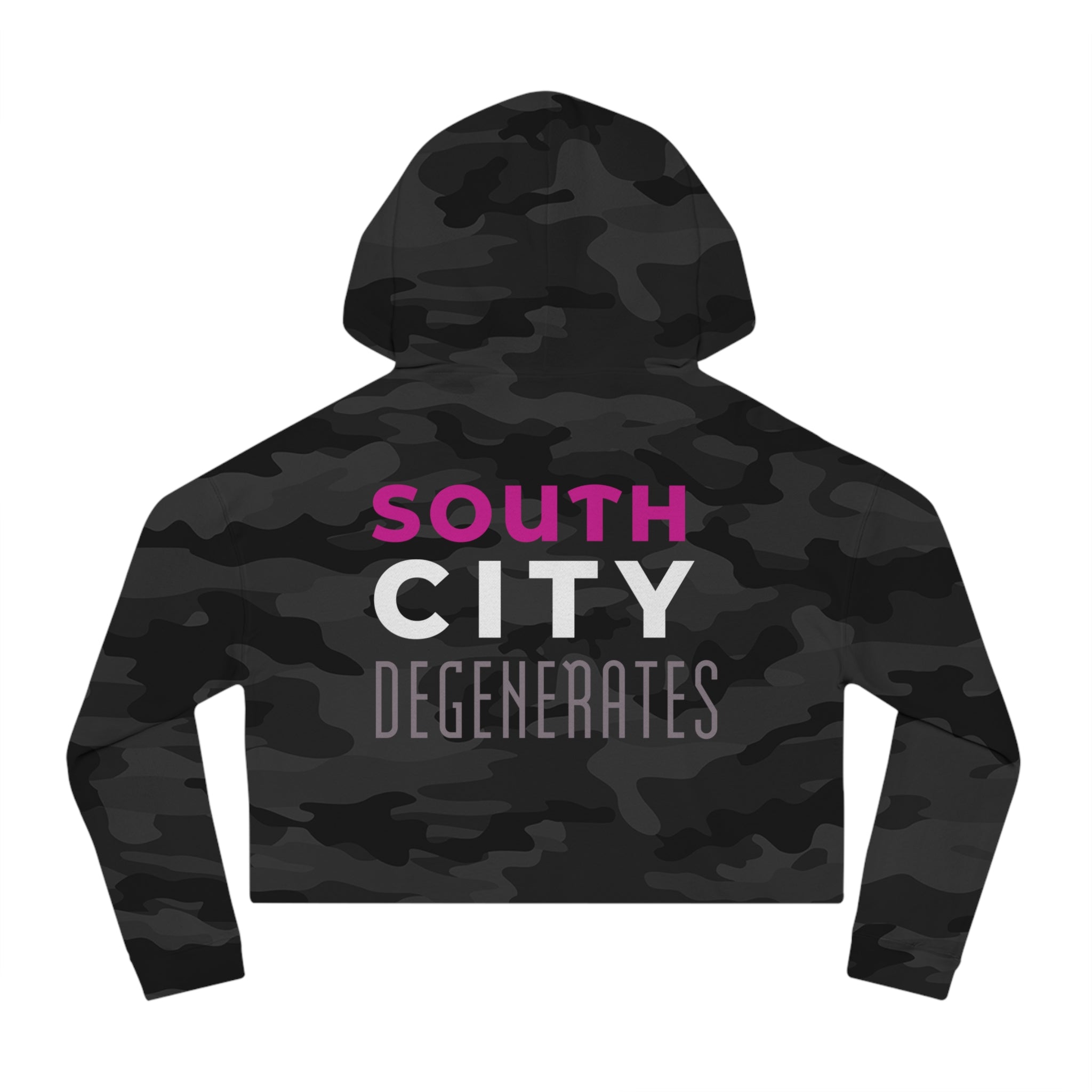 South City Degenerates Cropped Hoodie — St. Louis Neighborhood Pride