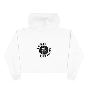 LUSH LEMUR | STL Crop Hoodie | White