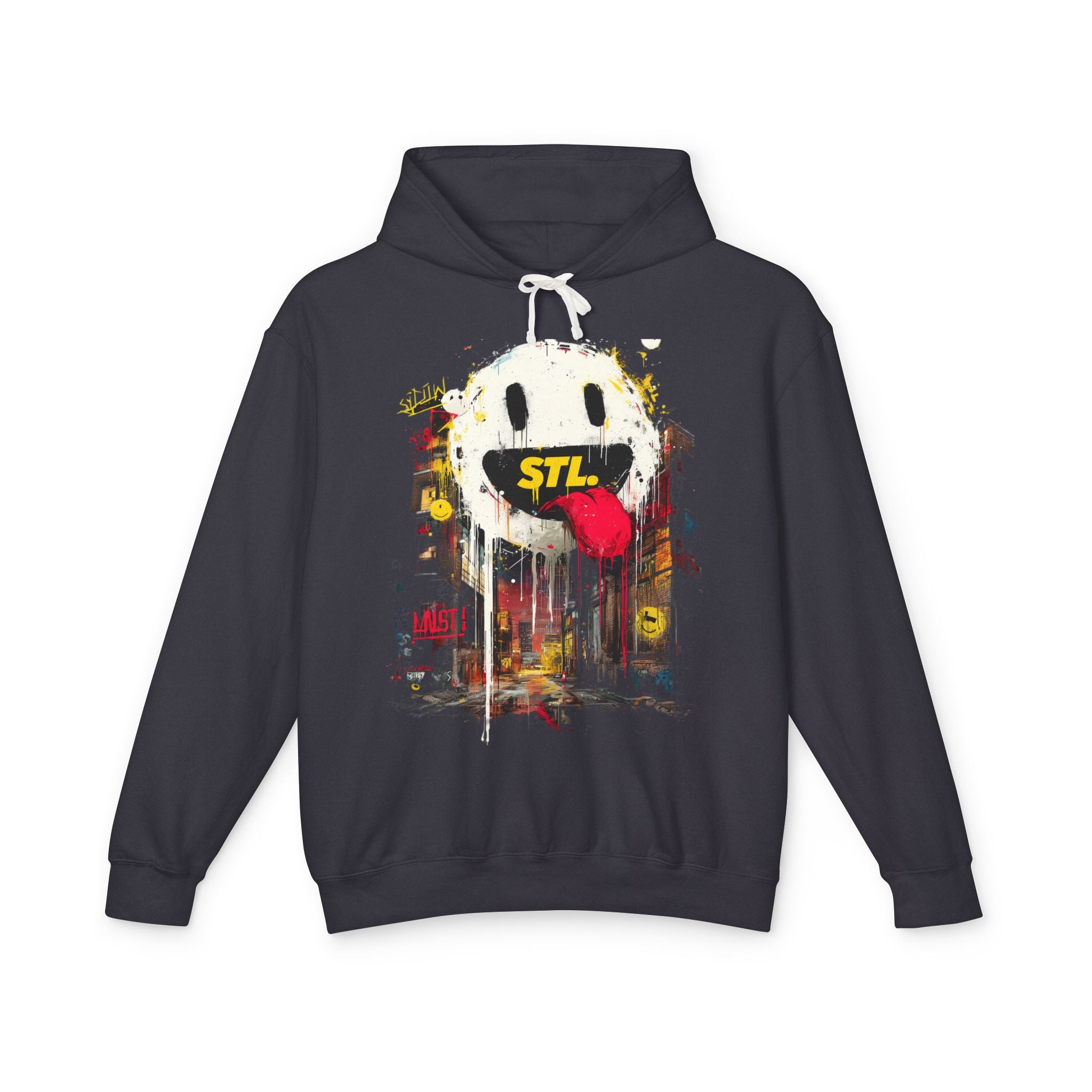 White SMILE - STL DEGENS hoodie
